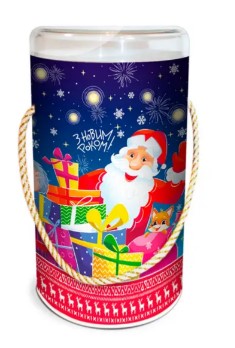 Подарунковий набір № 1 СВІТ ТРЕЙДЕР "Веселих Свят" 250 г тубус